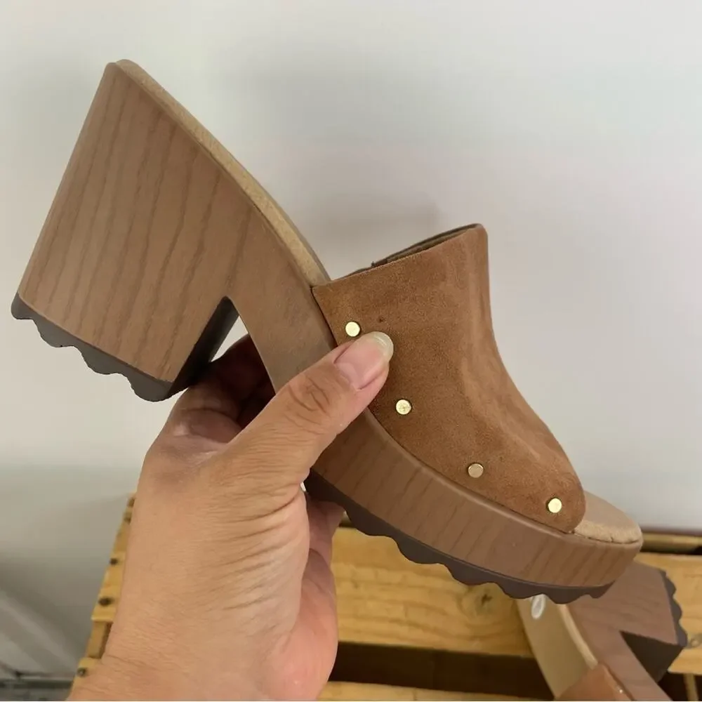 Dr. Scholl's Wake Up Slide Platform Sandals Women's size 9.5
